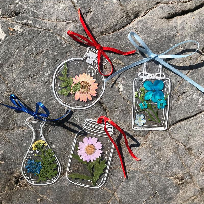 Dried Flowers Bookmark Set