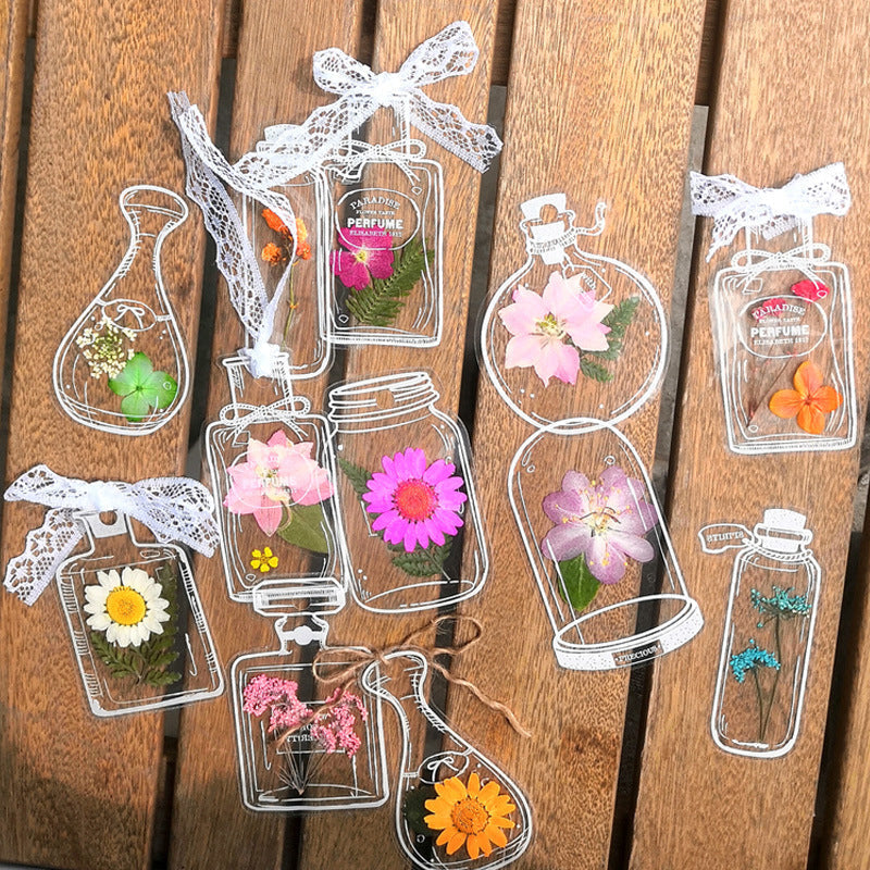 Dried Flowers Bookmark Set