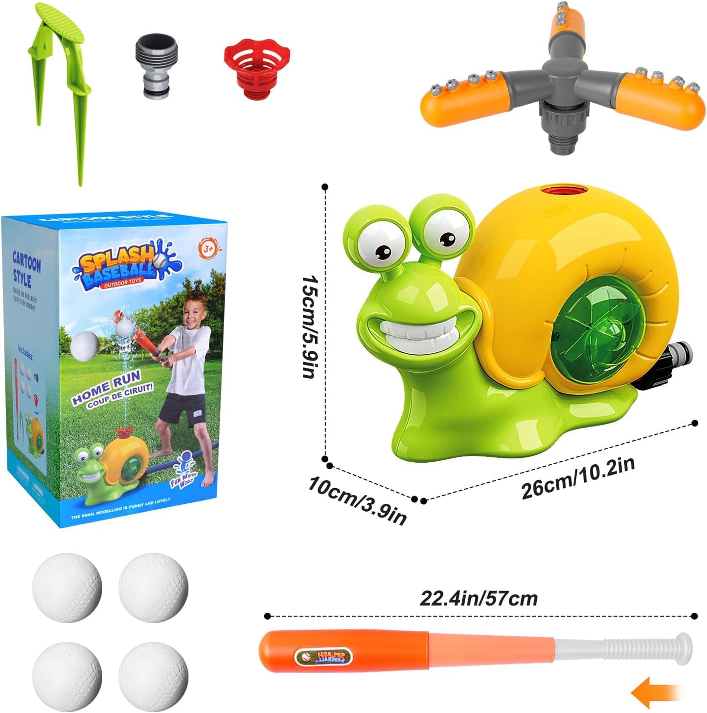 Water Sprinkler Baseball Toy