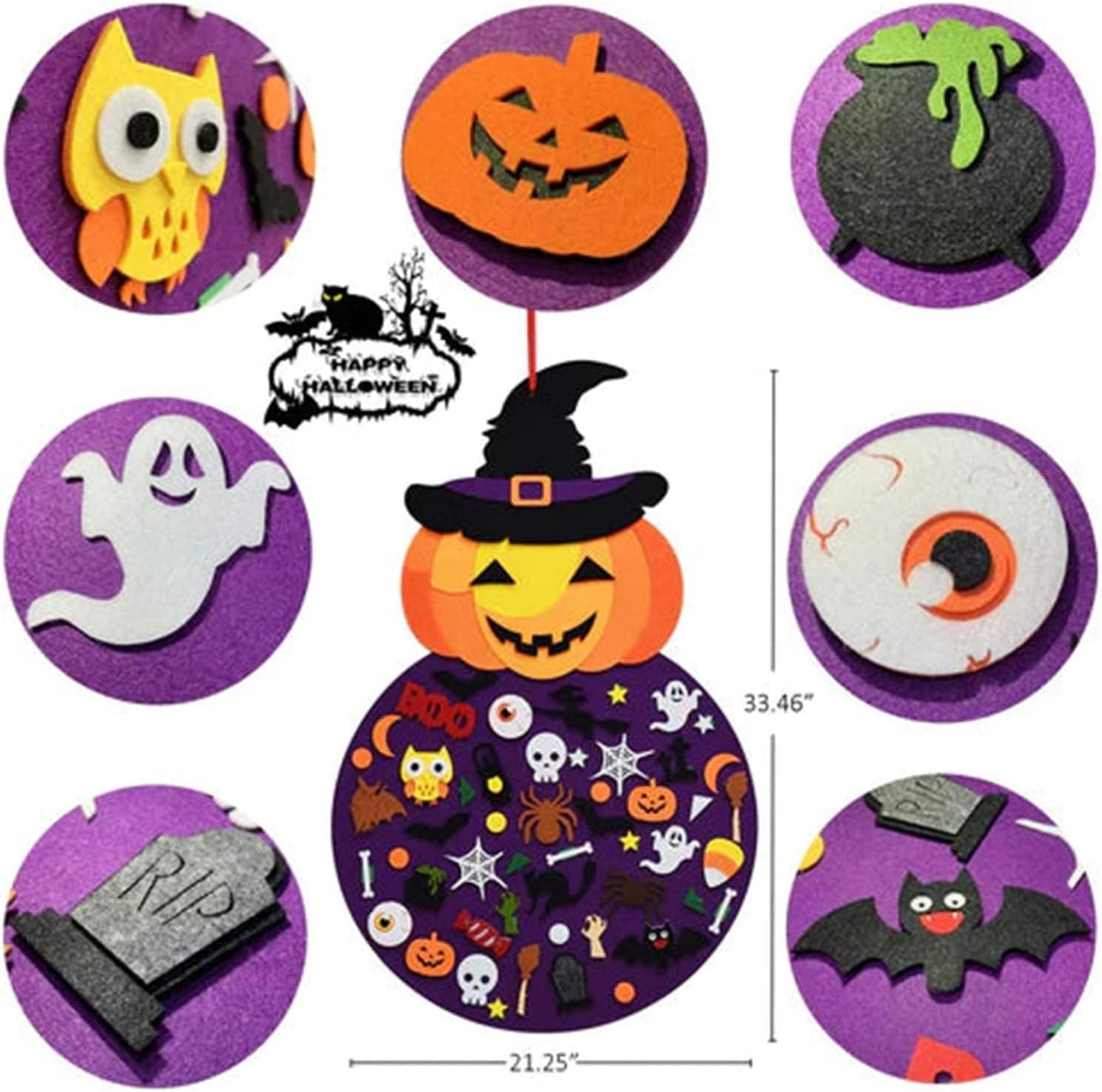 SpookyShapes - Halloween Felt Fun Board