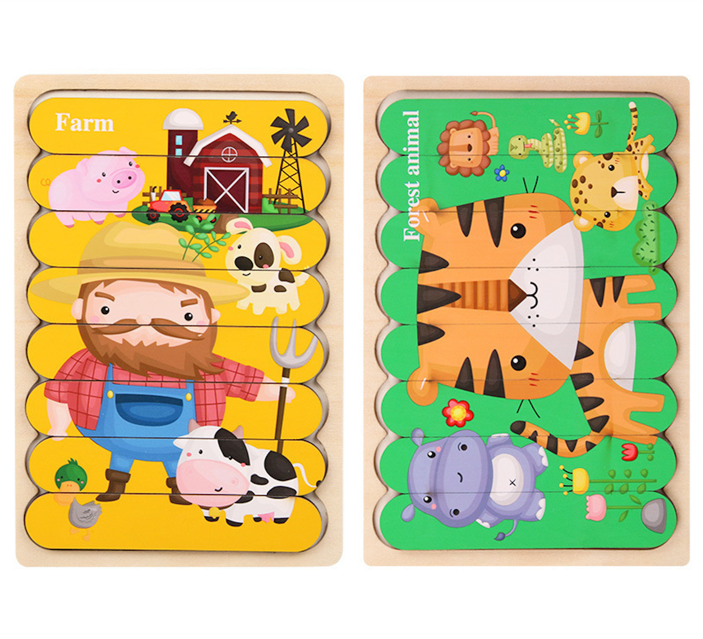 Montessori Flip Puzzle Sets