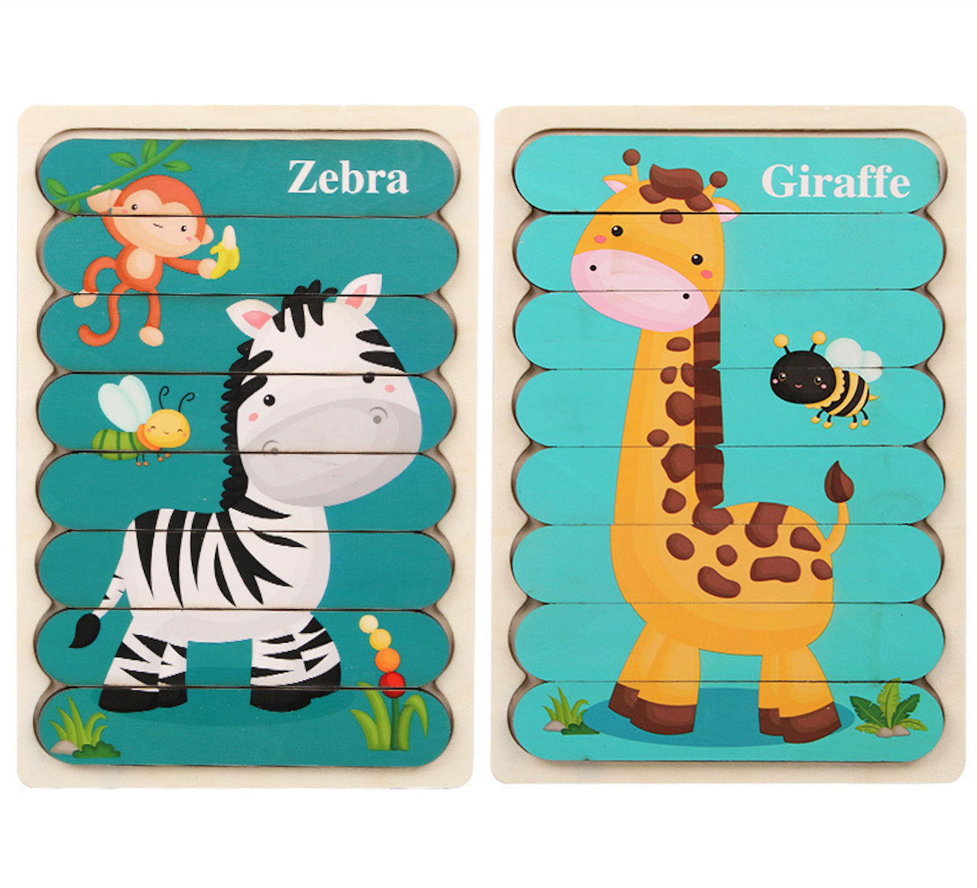 Montessori Flip Puzzle Sets