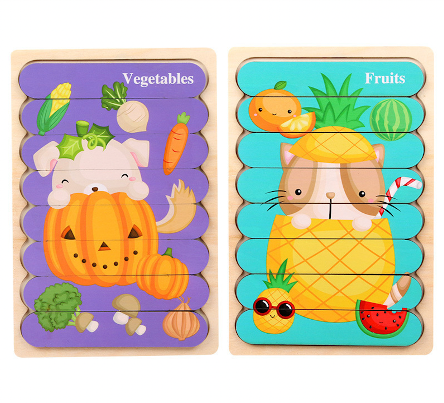 Montessori Flip Puzzle Sets