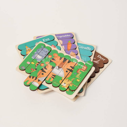 Montessori Flip Puzzle Sets